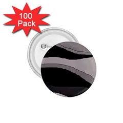 Black And Gray Design 1 75  Buttons (100 Pack)  by Valentinaart