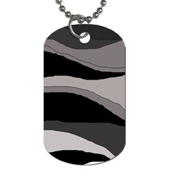 Black And Gray Design Dog Tag (two Sides) by Valentinaart