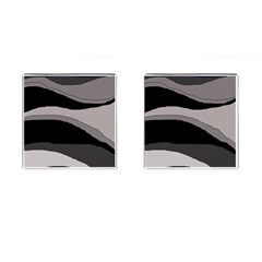 Black And Gray Design Cufflinks (square) by Valentinaart