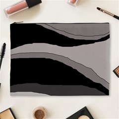 Black And Gray Design Cosmetic Bag (xl) by Valentinaart