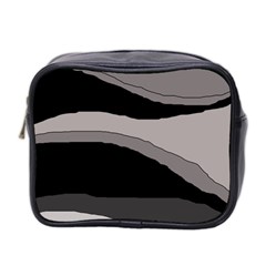 Black And Gray Design Mini Toiletries Bag 2-side by Valentinaart