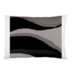 Black And Gray Design Pillow Case (two Sides) by Valentinaart