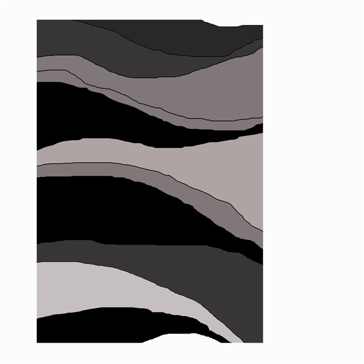 Black and gray design Large Garden Flag (Two Sides)