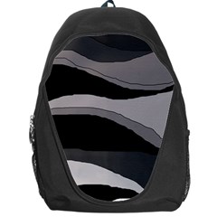 Black And Gray Design Backpack Bag by Valentinaart