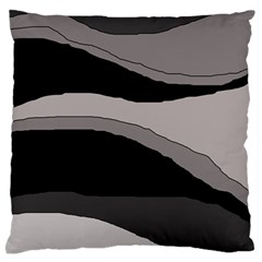 Black And Gray Design Standard Flano Cushion Case (two Sides) by Valentinaart