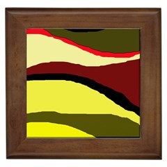 Decorative Abstract Design Framed Tiles by Valentinaart