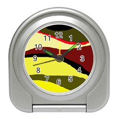 Decorative Abstract Design Travel Alarm Clocks by Valentinaart