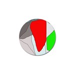 Colorful abstraction Golf Ball Marker Front