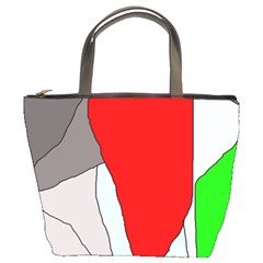 Colorful Abstraction Bucket Bags by Valentinaart