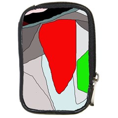 Colorful Abstraction Compact Camera Cases by Valentinaart