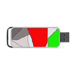 Colorful Abstraction Portable Usb Flash (one Side) by Valentinaart