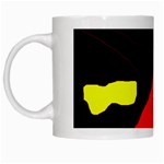 Red abstraction White Mugs Left