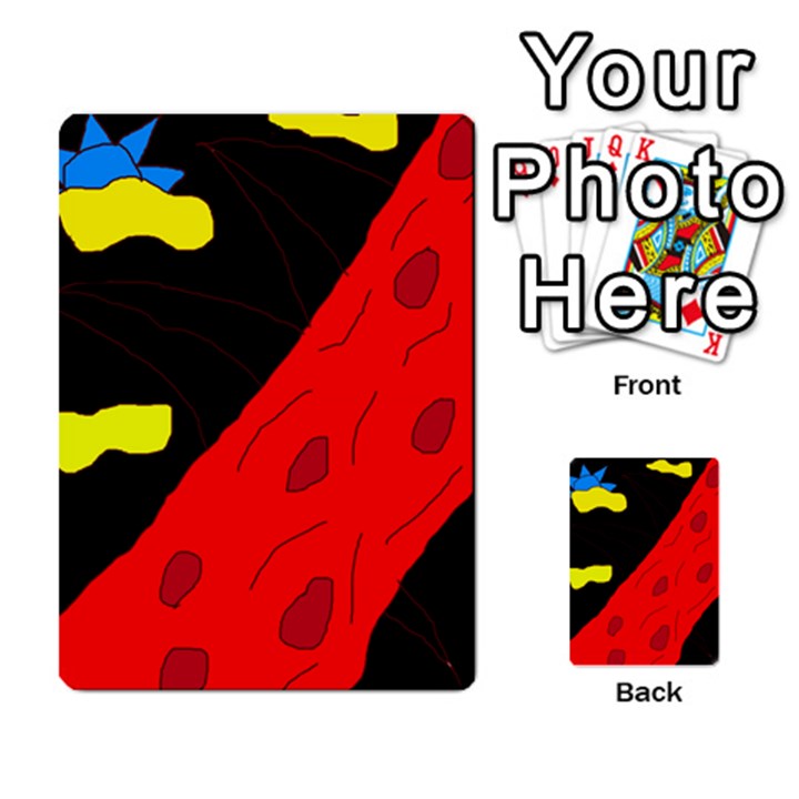 Red abstraction Multi-purpose Cards (Rectangle) 