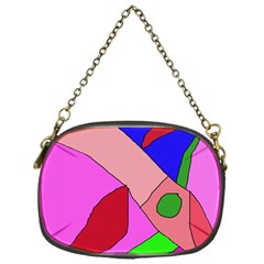 Pink Abstraction Chain Purses (one Side)  by Valentinaart