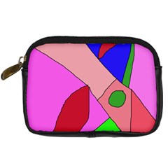 Pink Abstraction Digital Camera Cases by Valentinaart