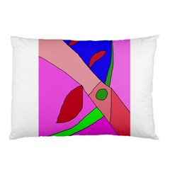 Pink Abstraction Pillow Case (two Sides) by Valentinaart