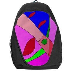 Pink Abstraction Backpack Bag by Valentinaart