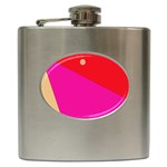 Colorful abstraction Hip Flask (6 oz) Front