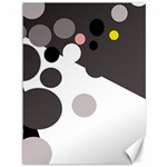 Gray, yellow and pink dots Canvas 36  x 48   35.26 x46.15  Canvas - 1