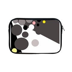 Gray, Yellow And Pink Dots Apple Ipad Mini Zipper Cases by Valentinaart