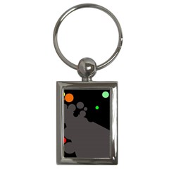 Colorful Dots Key Chains (rectangle)  by Valentinaart