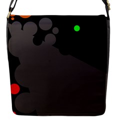 Colorful Dots Flap Messenger Bag (s) by Valentinaart