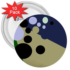 Elegant Dots 3  Buttons (10 Pack)  by Valentinaart