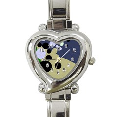 Elegant Dots Heart Italian Charm Watch by Valentinaart