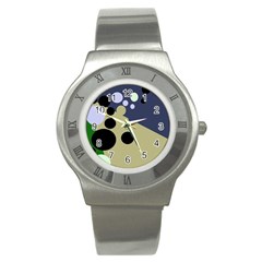 Elegant Dots Stainless Steel Watch by Valentinaart