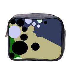 Elegant Dots Mini Toiletries Bag 2-side by Valentinaart