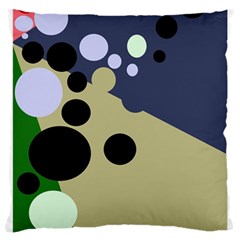 Elegant Dots Large Cushion Case (two Sides) by Valentinaart