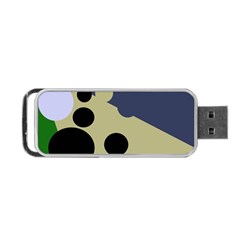 Elegant Dots Portable Usb Flash (one Side) by Valentinaart