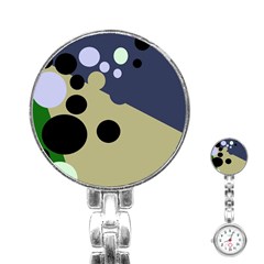 Elegant Dots Stainless Steel Nurses Watch by Valentinaart