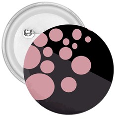 Pink Dots 3  Buttons by Valentinaart