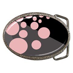 Pink Dots Belt Buckles by Valentinaart