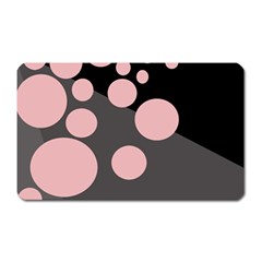 Pink Dots Magnet (rectangular) by Valentinaart