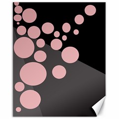 Pink Dots Canvas 16  X 20   by Valentinaart