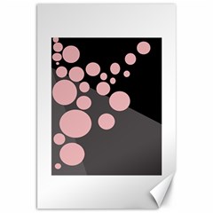 Pink Dots Canvas 20  X 30   by Valentinaart