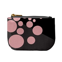 Pink Dots Mini Coin Purses by Valentinaart