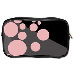 Pink Dots Toiletries Bags by Valentinaart