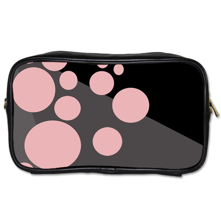 Pink dots Toiletries Bags