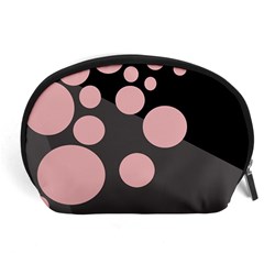 Pink Dots Accessory Pouches (large)  by Valentinaart