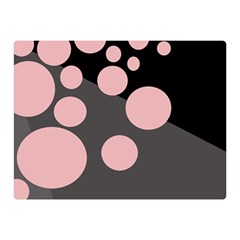 Pink Dots Double Sided Flano Blanket (mini)  by Valentinaart