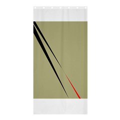 Elegant Lines Shower Curtain 36  X 72  (stall)  by Valentinaart