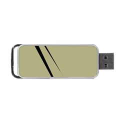 Elegant Lines Portable Usb Flash (two Sides) by Valentinaart