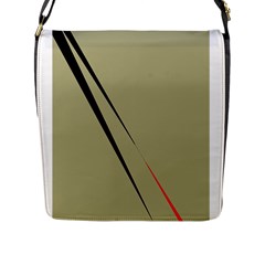 Elegant Lines Flap Messenger Bag (l)  by Valentinaart