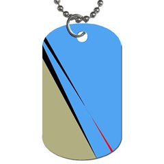 Elegant Lines Dog Tag (two Sides) by Valentinaart