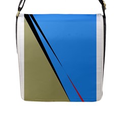 Elegant Lines Flap Messenger Bag (l)  by Valentinaart