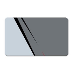 Elegant Gray Magnet (rectangular) by Valentinaart