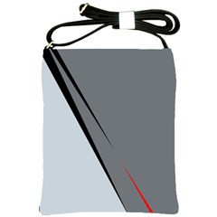 Elegant Gray Shoulder Sling Bags by Valentinaart